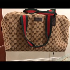 Gucci GG Canvas Collapsible Medium Duffle Bag